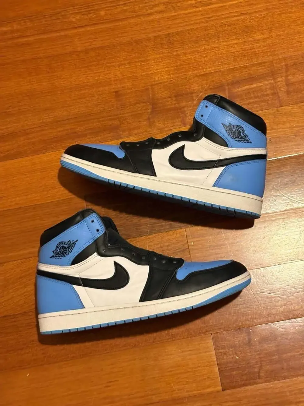 Nike Air Jordan 1 Retro High OG 'UNC Toe' University Blue/Black-White Size 12